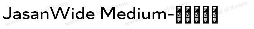 JasanWide Medium字体转换